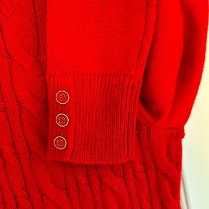 Talbots Red Sweater - XS. Matches hat and scarf listed.